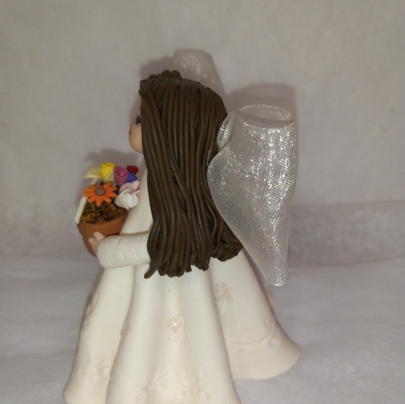 Vintage Kneeded Angel Special Friend Porcelian Ceramic Angel Cherub miniature - Picture 2 of 6